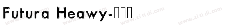 Futura Heawy字体转换